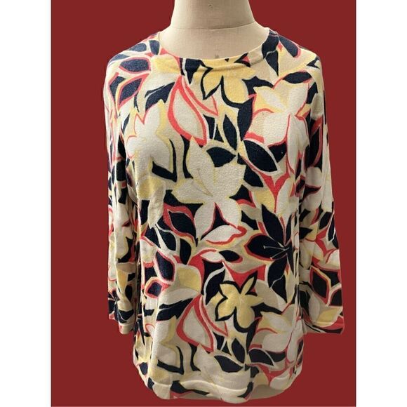 Sag Harbor Sweaters - Sag Harbor Lightweight 3/4 Sleeve Sweater / SZ: MP